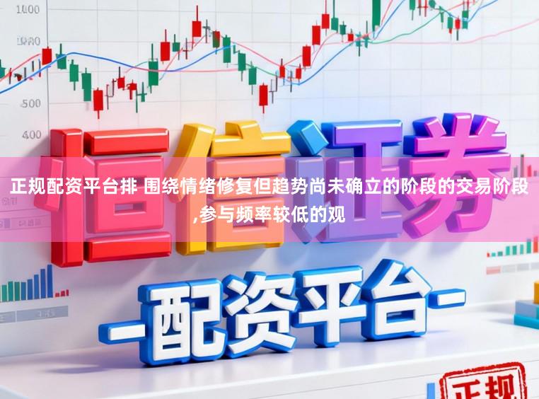 正规配资平台排 围绕情绪修复但趋势尚未确立的阶段的交易阶段，参与频率较低的观
